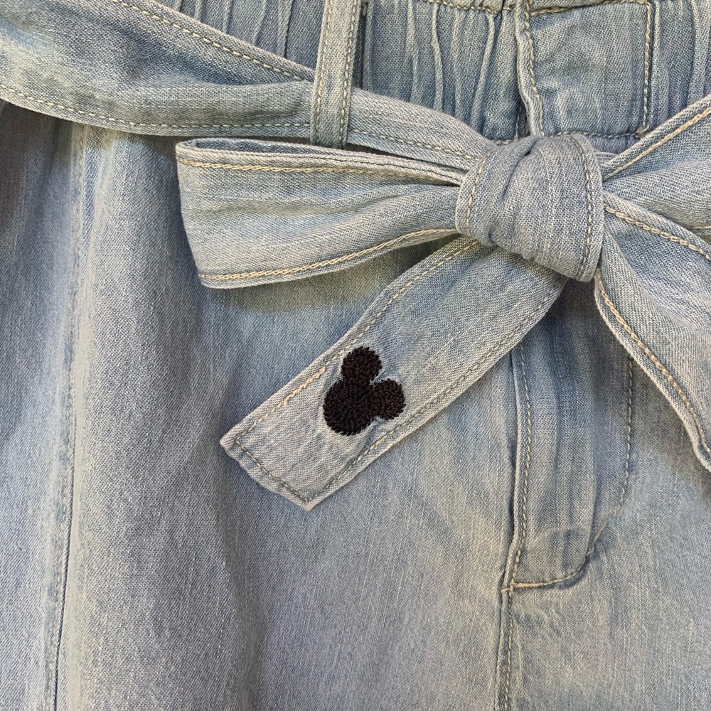 NWOT Chambray Denim Disney Mickey Mouse Pant